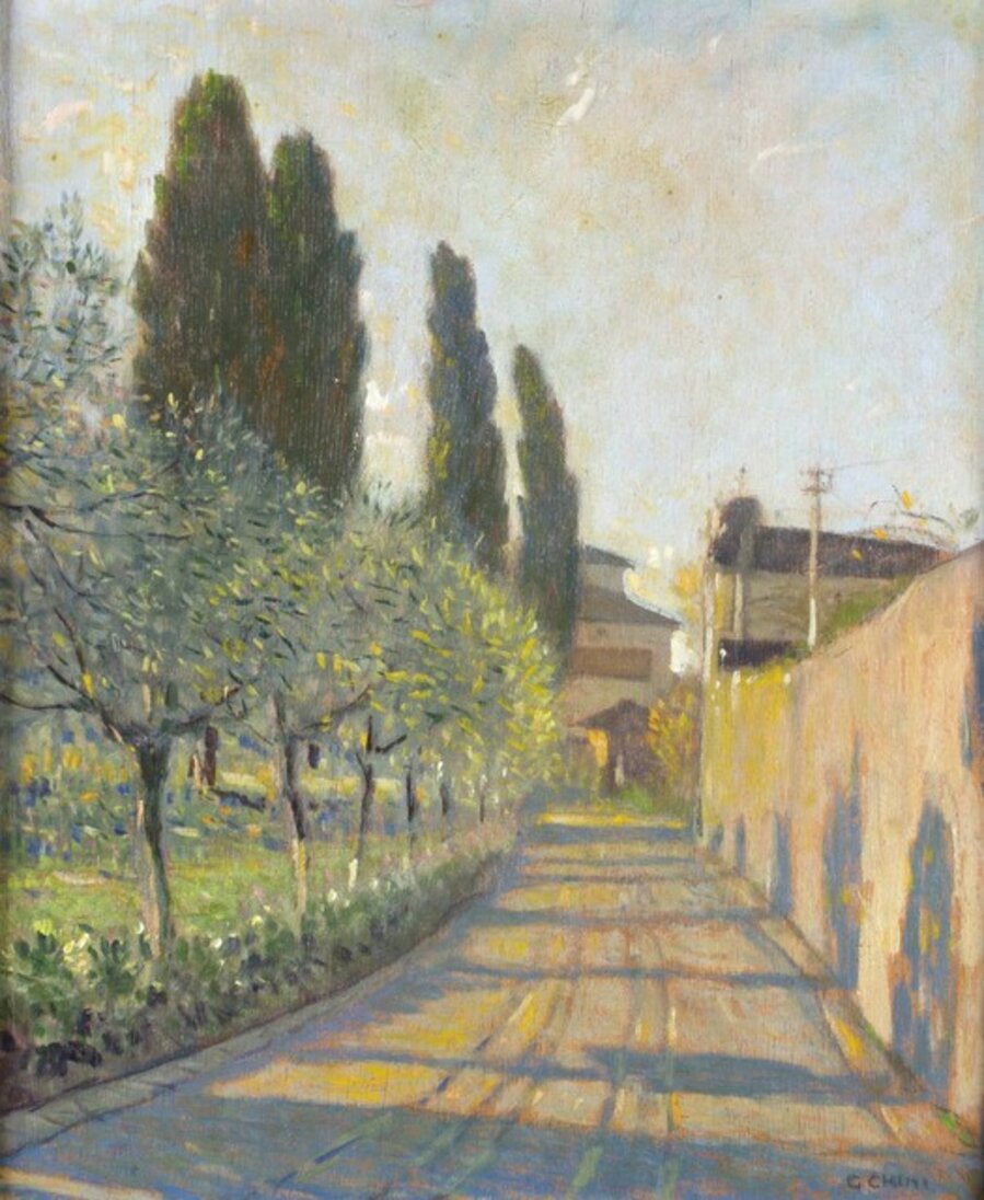A narrow street near Florence (Varlungo)