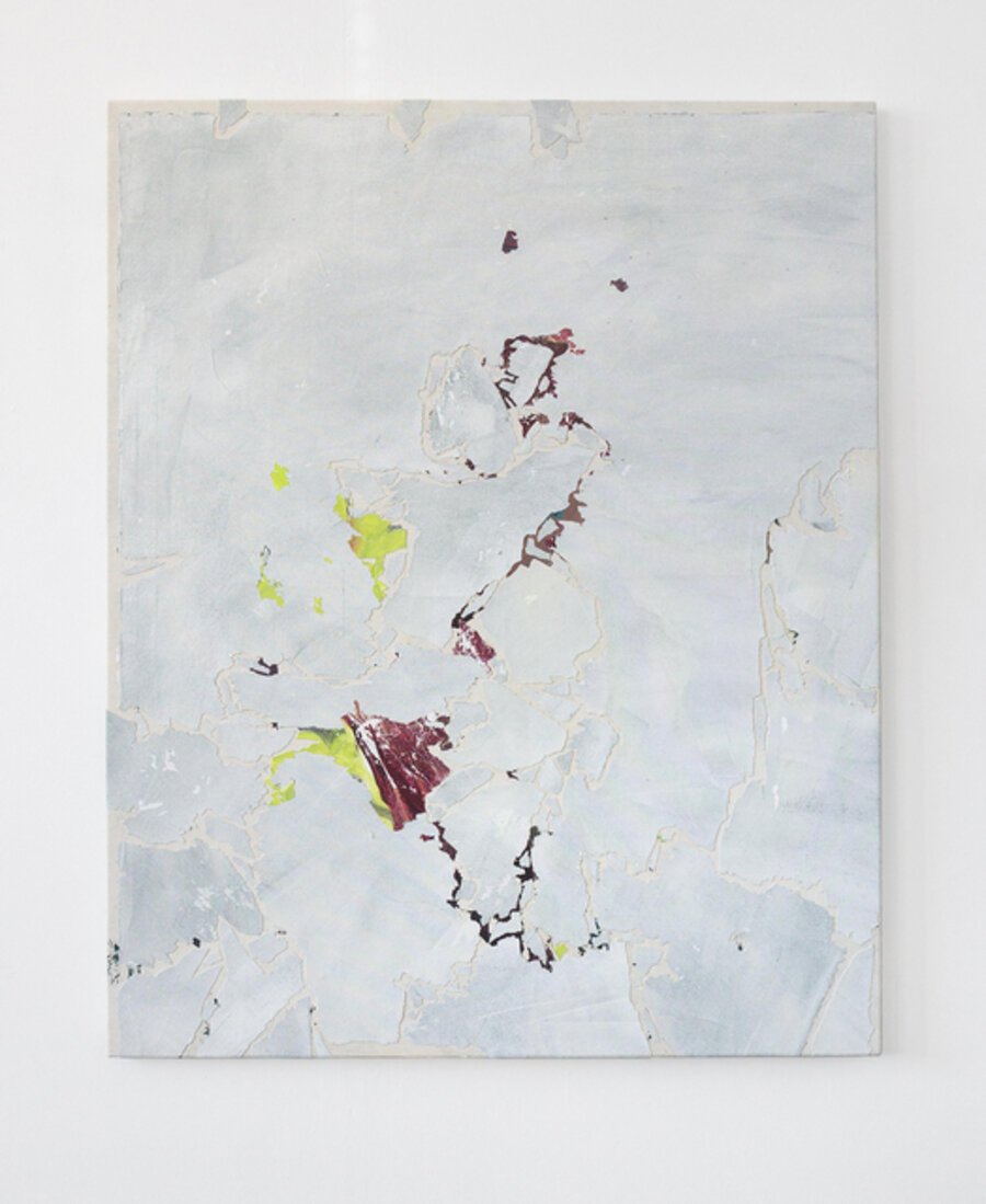 Modern Paintings No. B60 (portrait of woman with purple hair, April 2013)