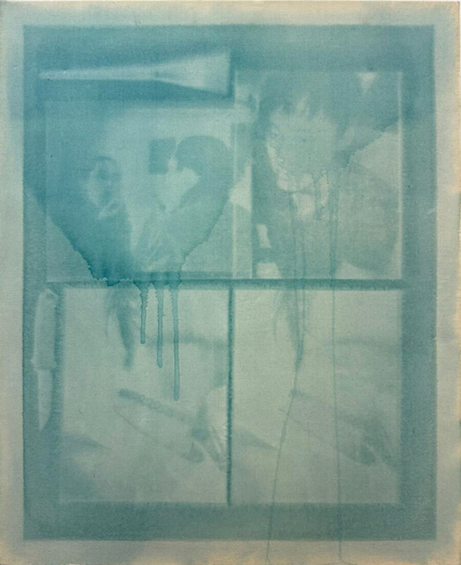 Untitled (study with images and objects)