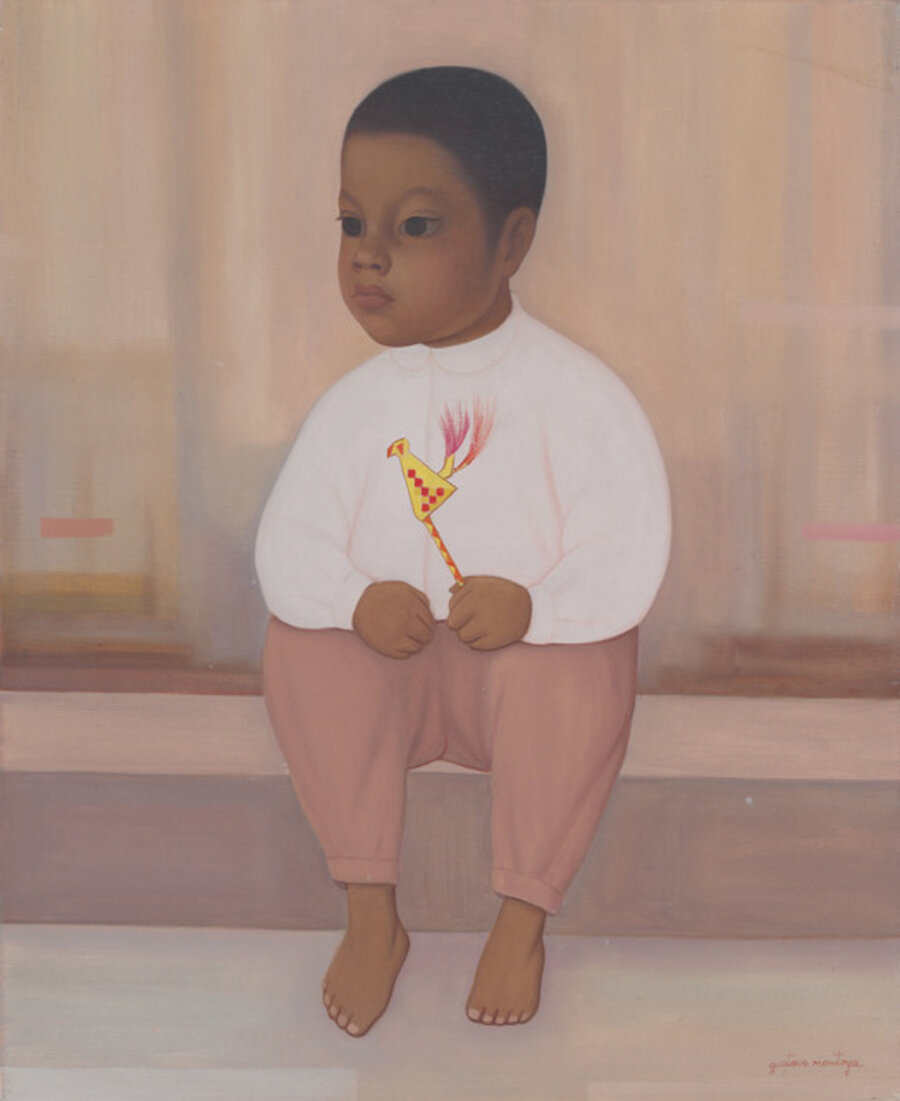 Niño con juguete