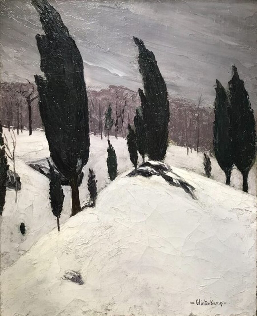 Poplars in Winter