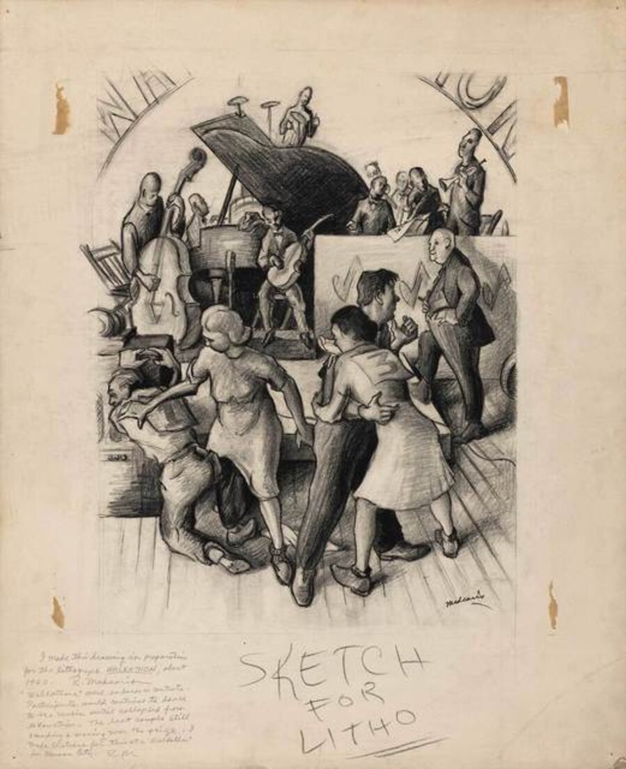 Sketch for the Lithograph Walkathon (Kansas City)