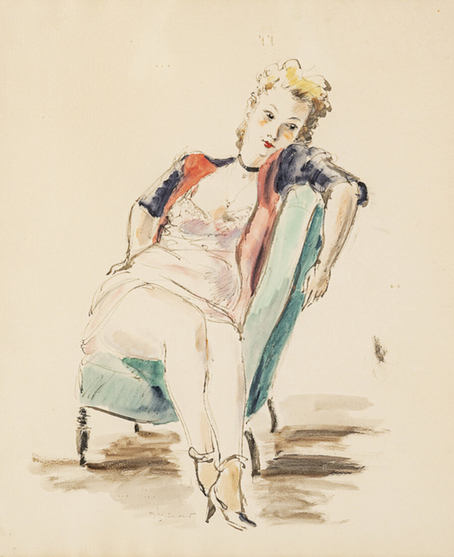 Seated woman