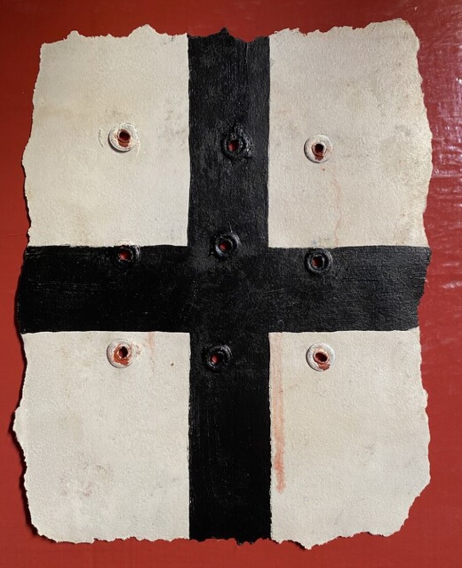 Small Black Cross Sketch 1