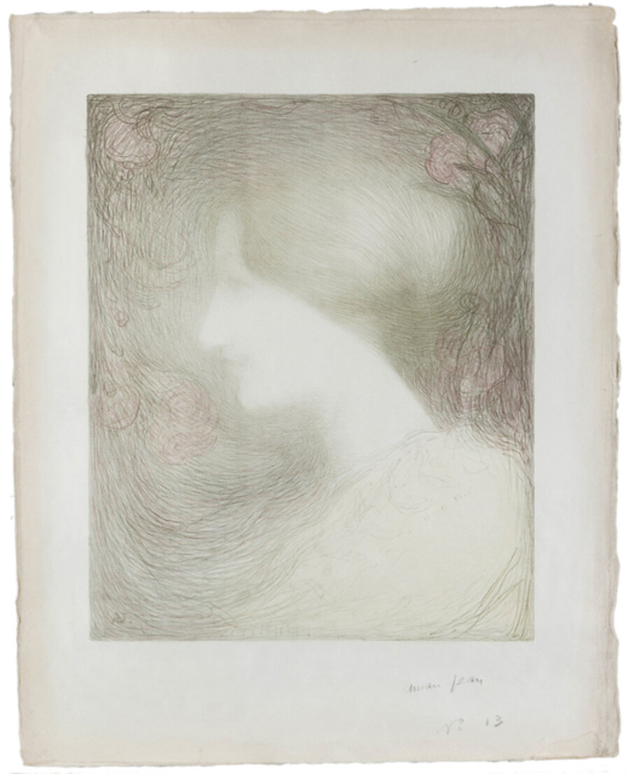 Tête de Femme, de Profil à Gauche