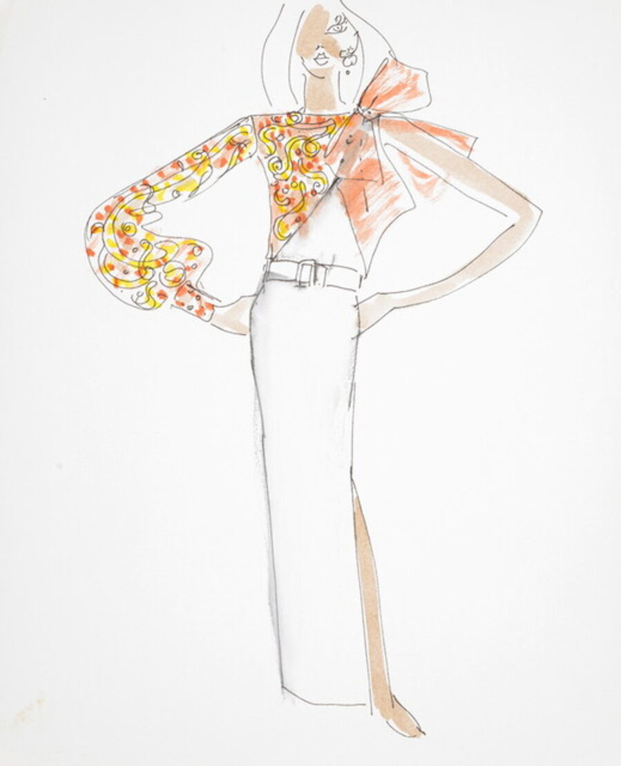 Karl Lagerfeld Fashion Drawing