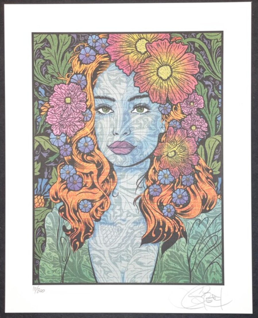 Chuck Sperry Blotter Acid Screenprint "Joy" Contemporary Music Art