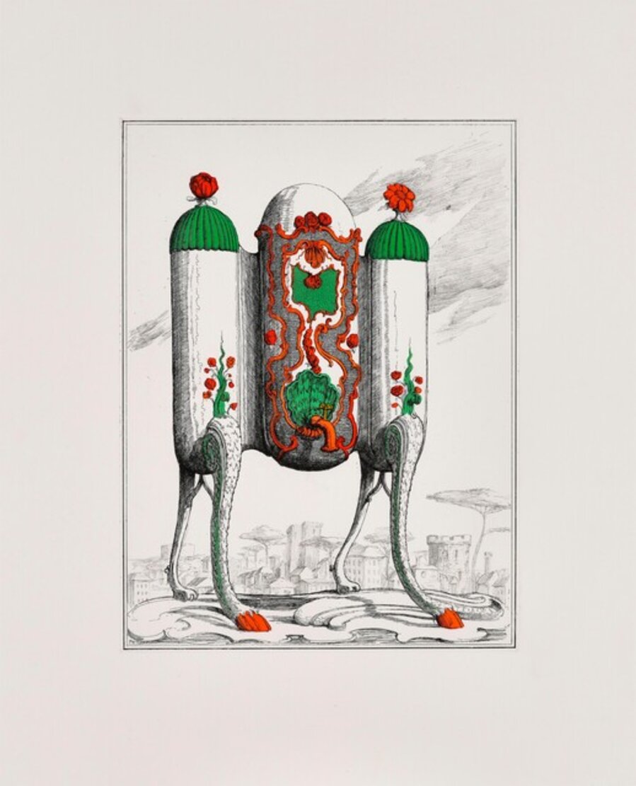 Tea Urn on Legs I