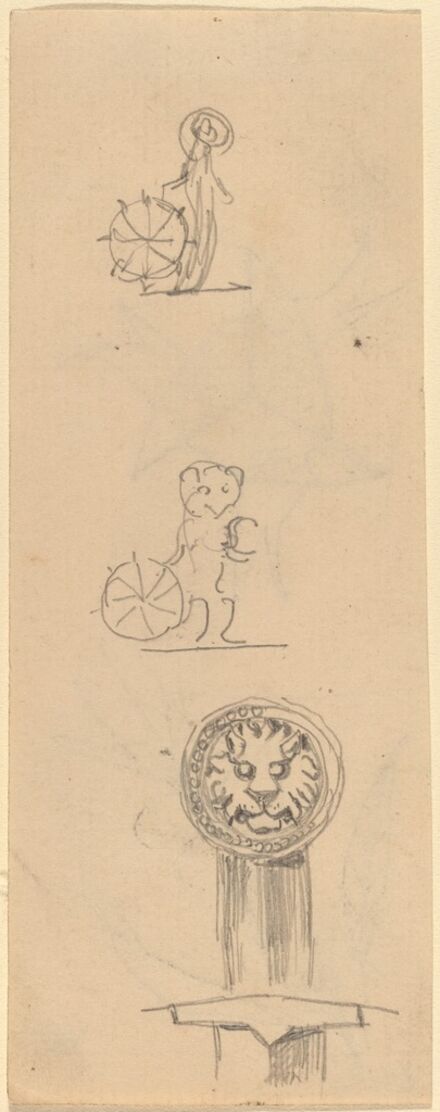 Beatrice Godwin Whistler, ‘Sheet of Sketches [recto]’, late 19th century