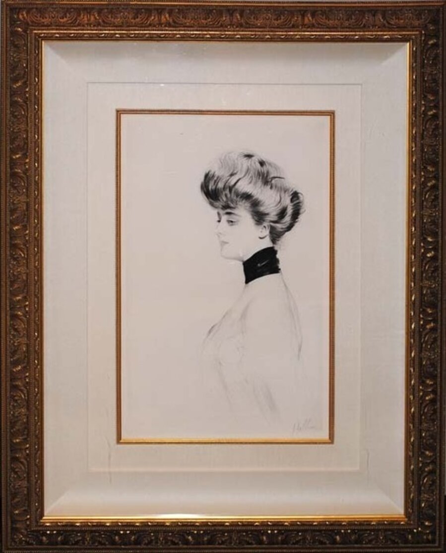 Woman with Scarf, Facing Left
