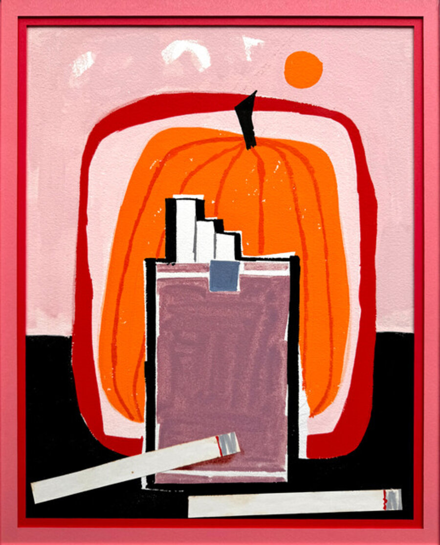 Mid-Century Cigarette Ad Illustration