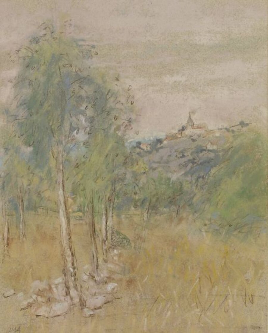 'Two works: 'LANDSCAPE AT CAHORS'; 'LES BAUX'