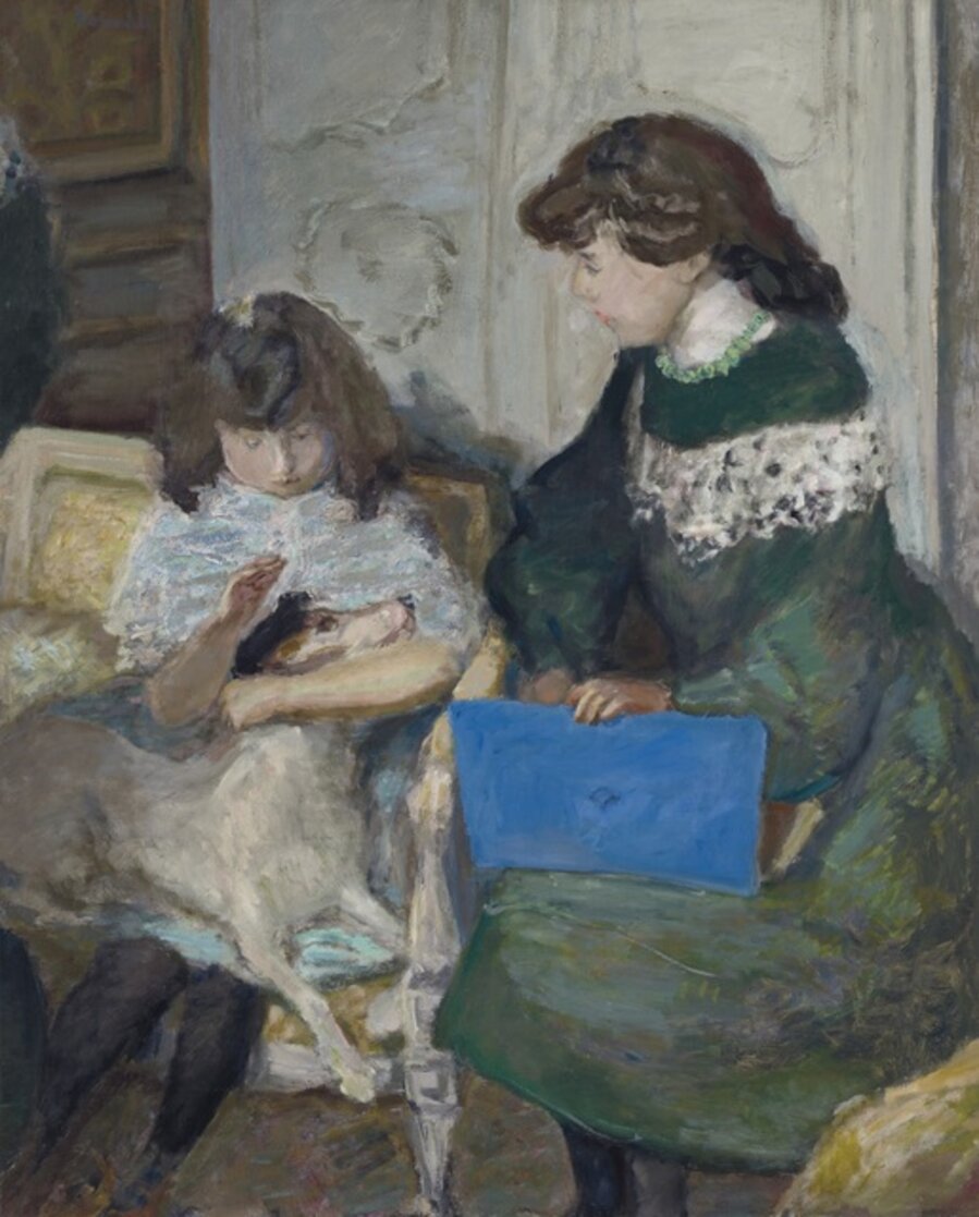 Young Girls with a Dog (The Daughters of Alexandre Natanson)