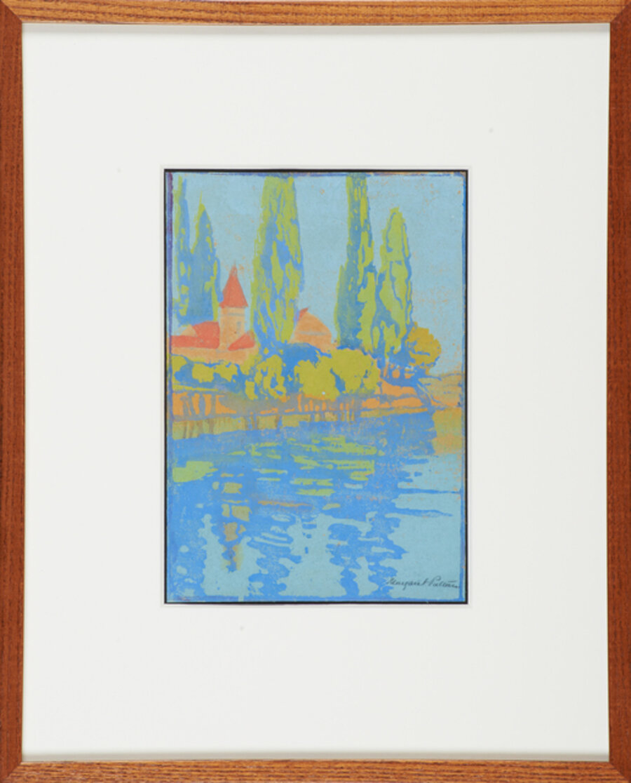 Untitled (Cypresses Along the Water)