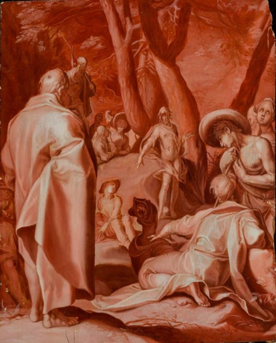 John the Baptist Preaching