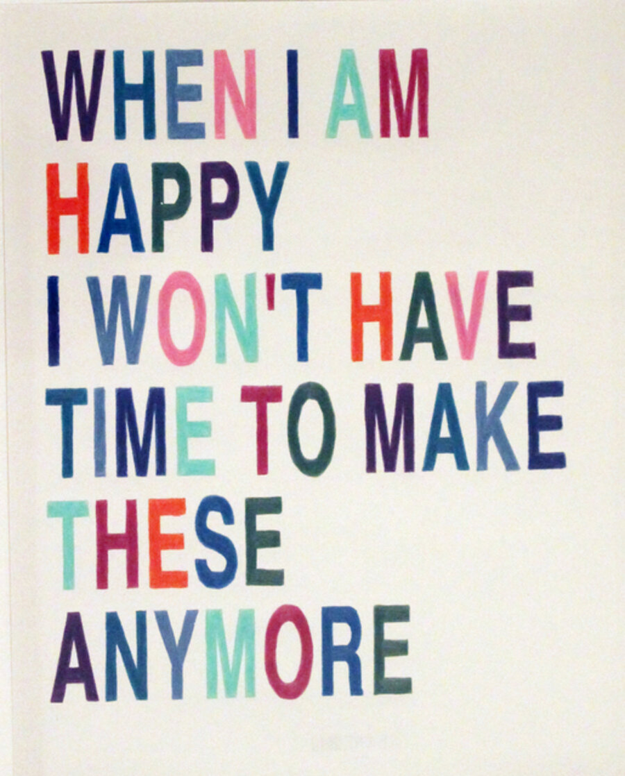 When I am happy