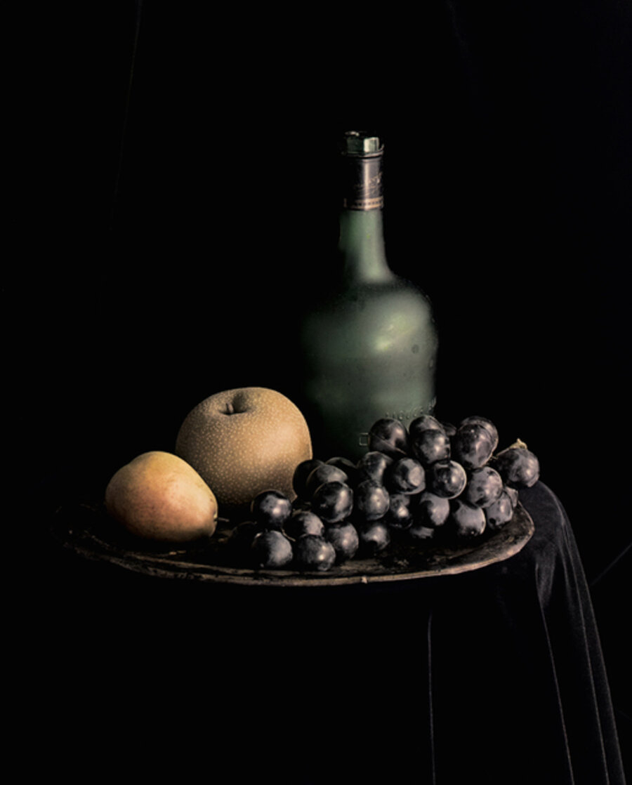 Bottle and Grapes, New York