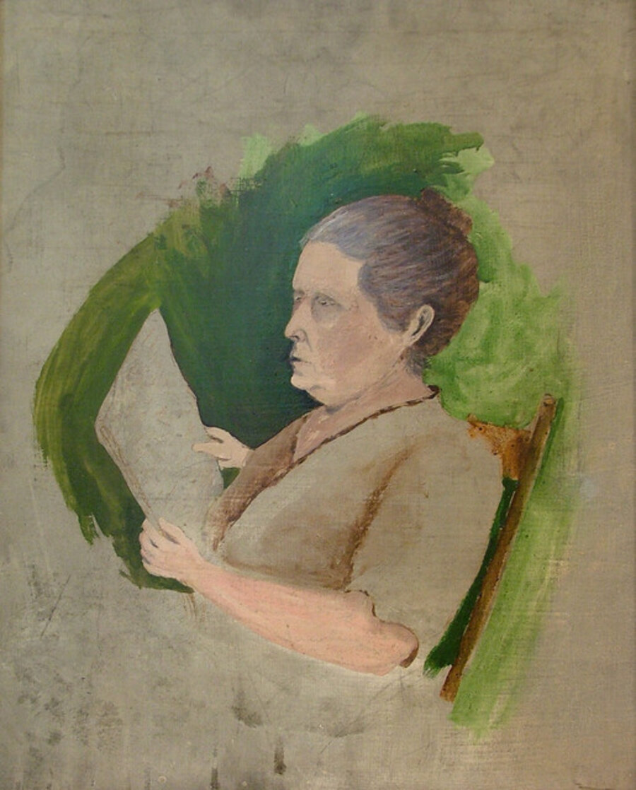 Mrs. Kane Reading (Unfinished)