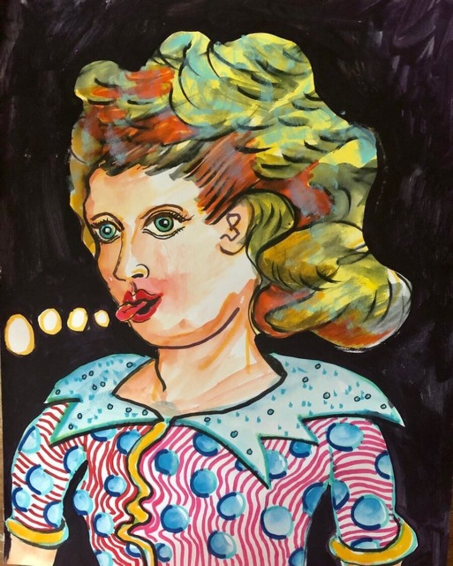 Girl Blowing Bubbles
