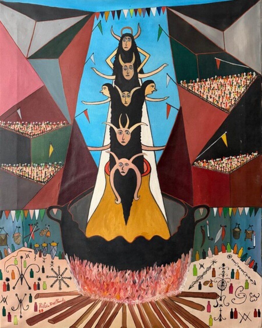 Vodou Ceremony with Veve