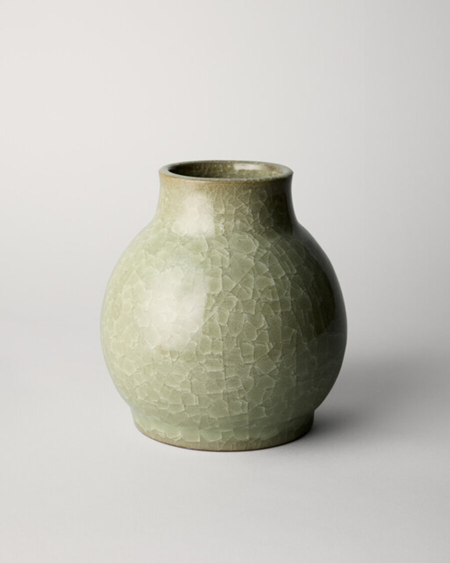 Light Green Glazed Jar