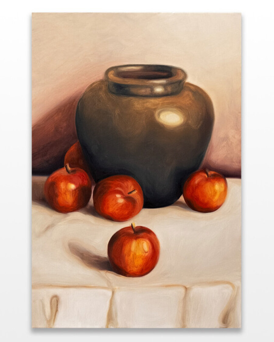 Vase and Apples