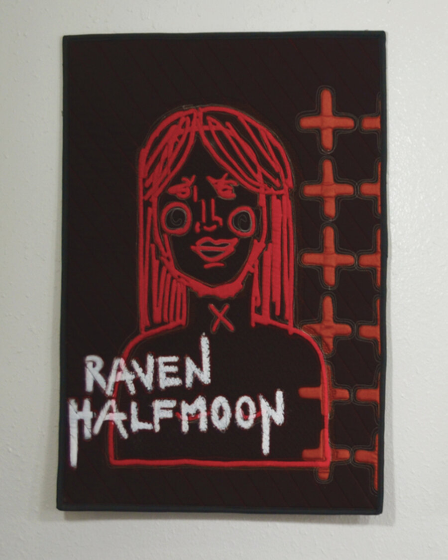 Untitled (quilted silkscreen black)