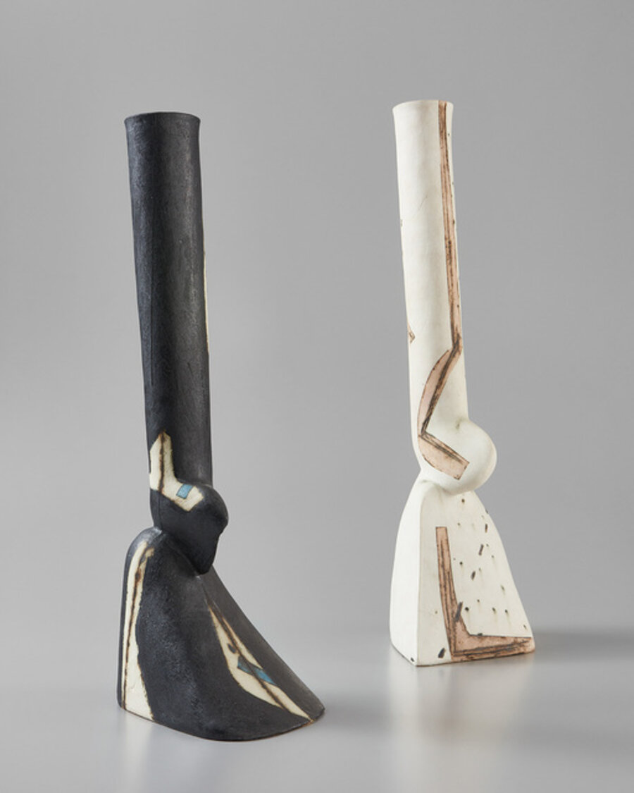 Two "Perched" vessels