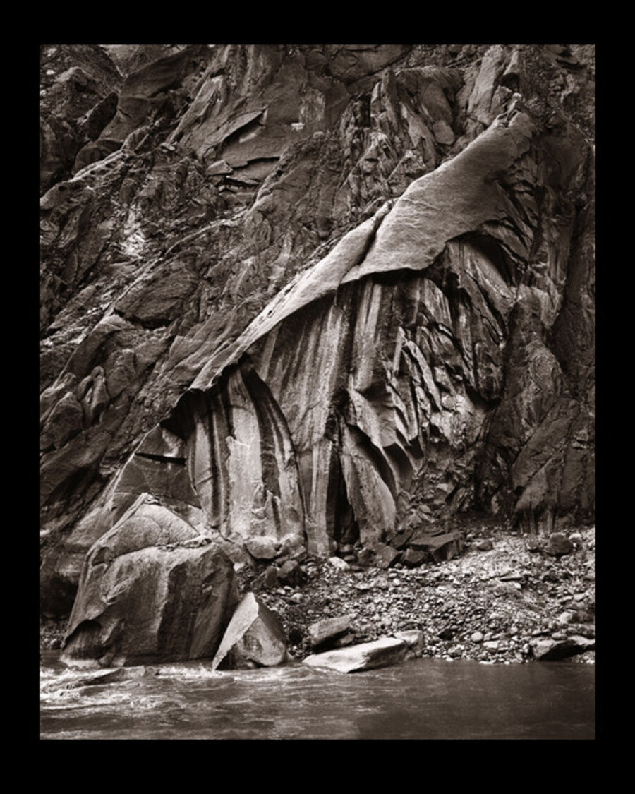 Rock Formation, Zanskar River, Ladakh, India, 2022