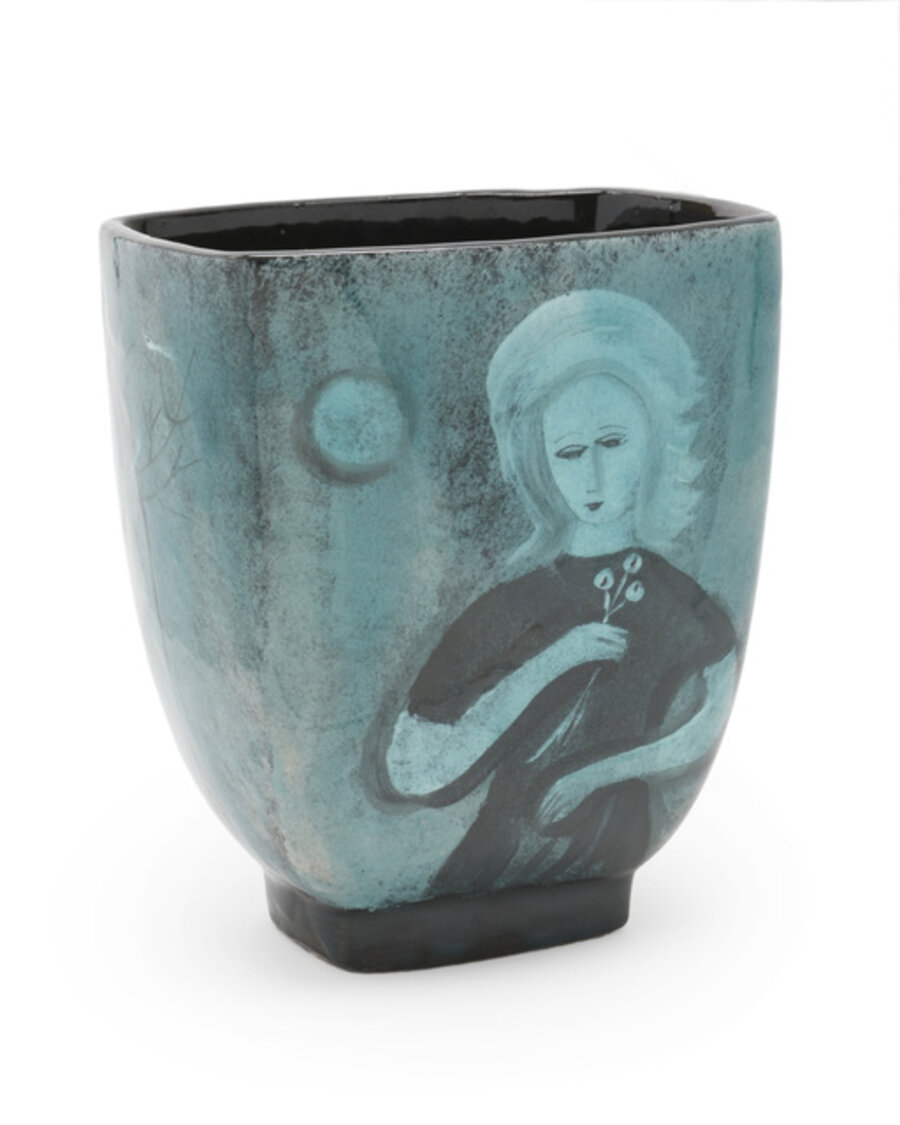 Figural vase