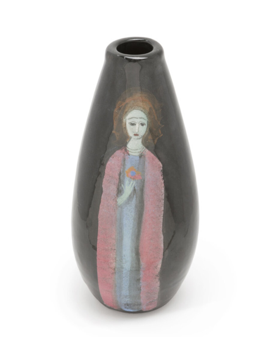 Stylized figural vase