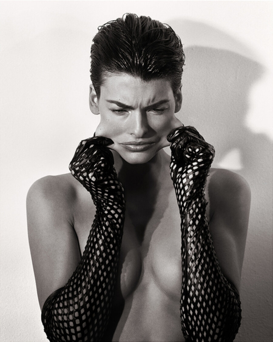 Pulling Face, Linda Evangelista for Vogue Paris