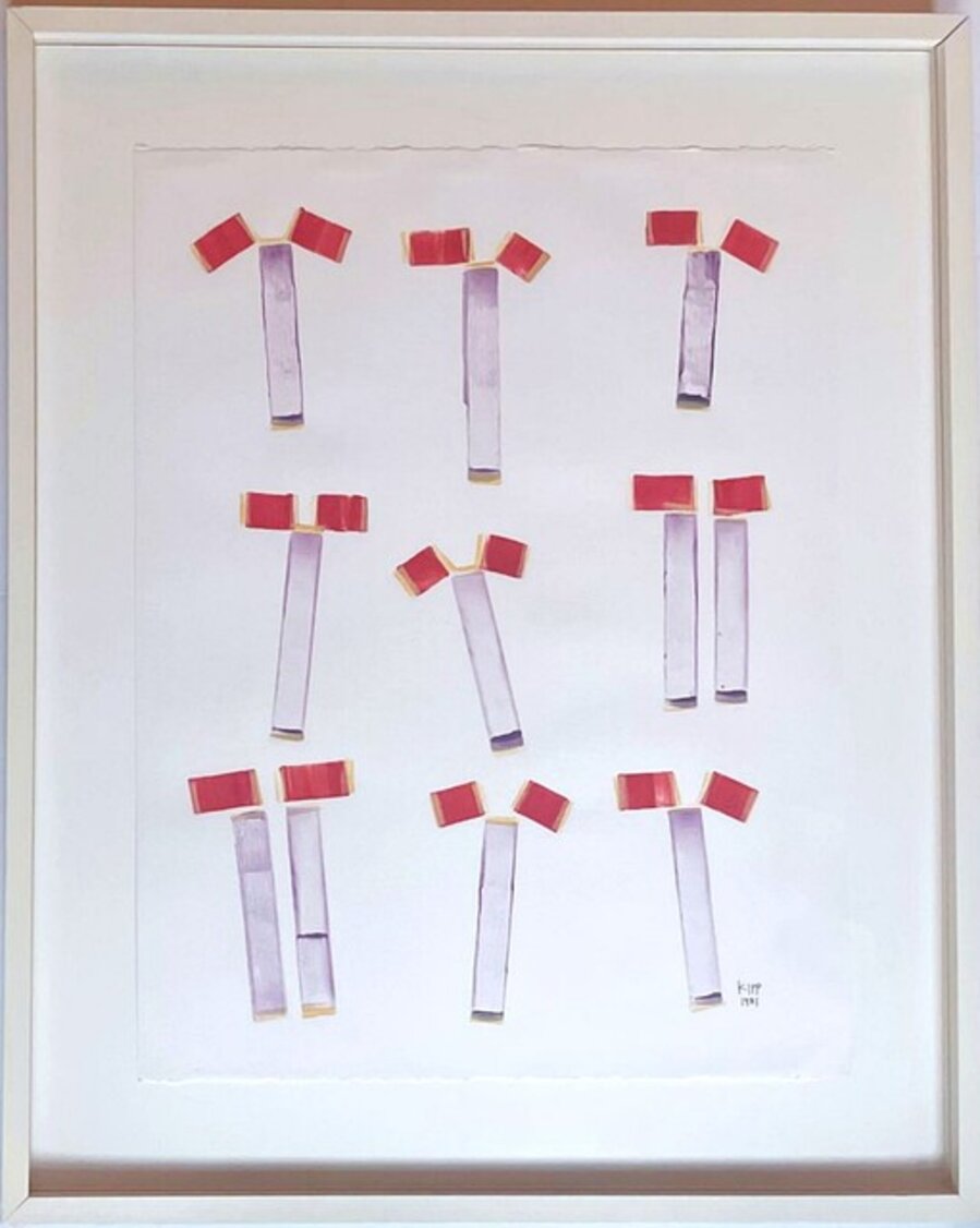 Untitled Minimalist painting on paper