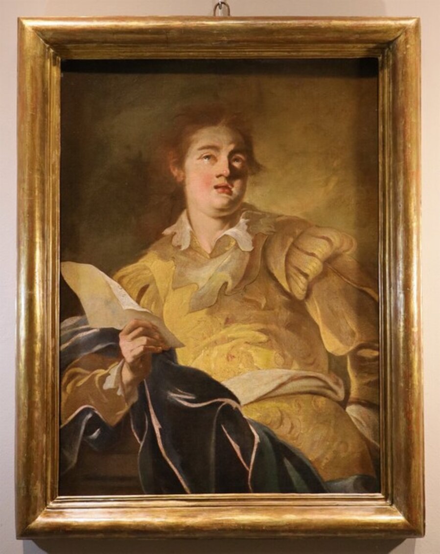 Vignon Portrait Singer Paint 17th Century Oil on canvas Old master French school
