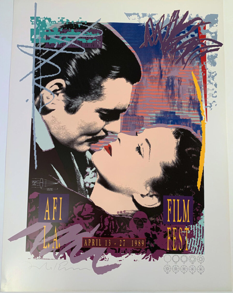 AFI LA Film Fest, 22 color Hand Separated Solid Plate Lithographic Poster