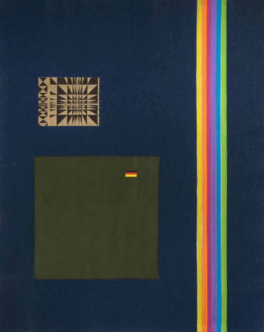 Denim Rainbow I