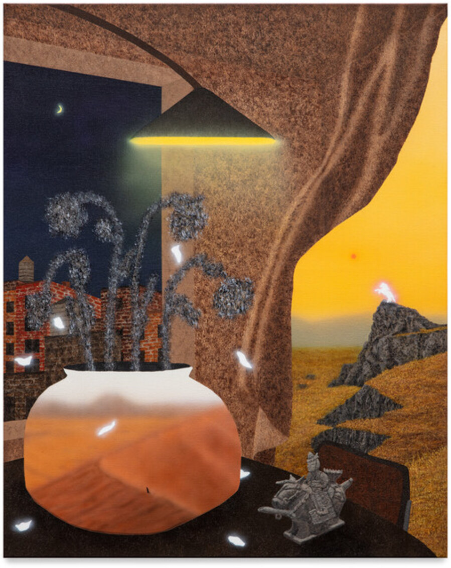 Still Life with Vase and Horse Rider Shaped Vessel