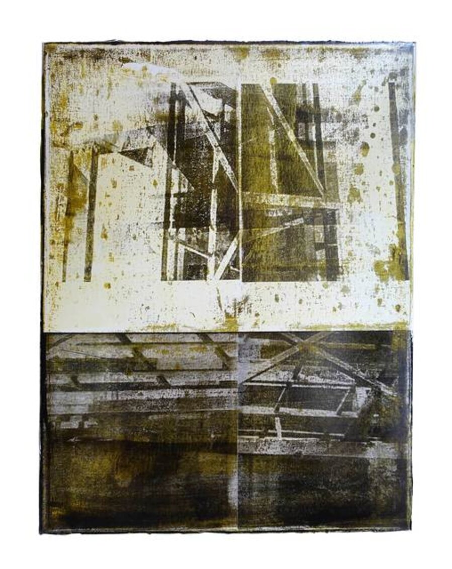 mixed media on canvas
