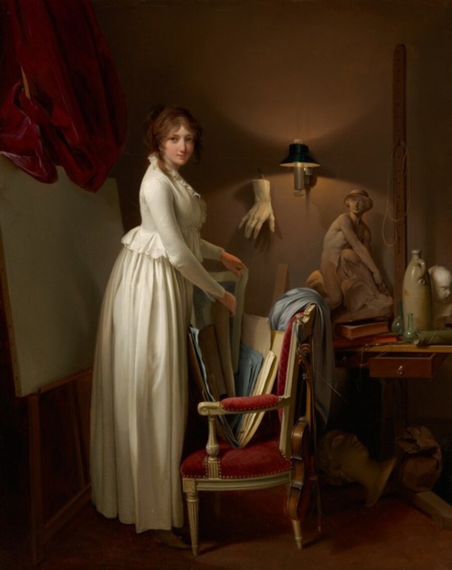 The Artist's Wife in his Studio