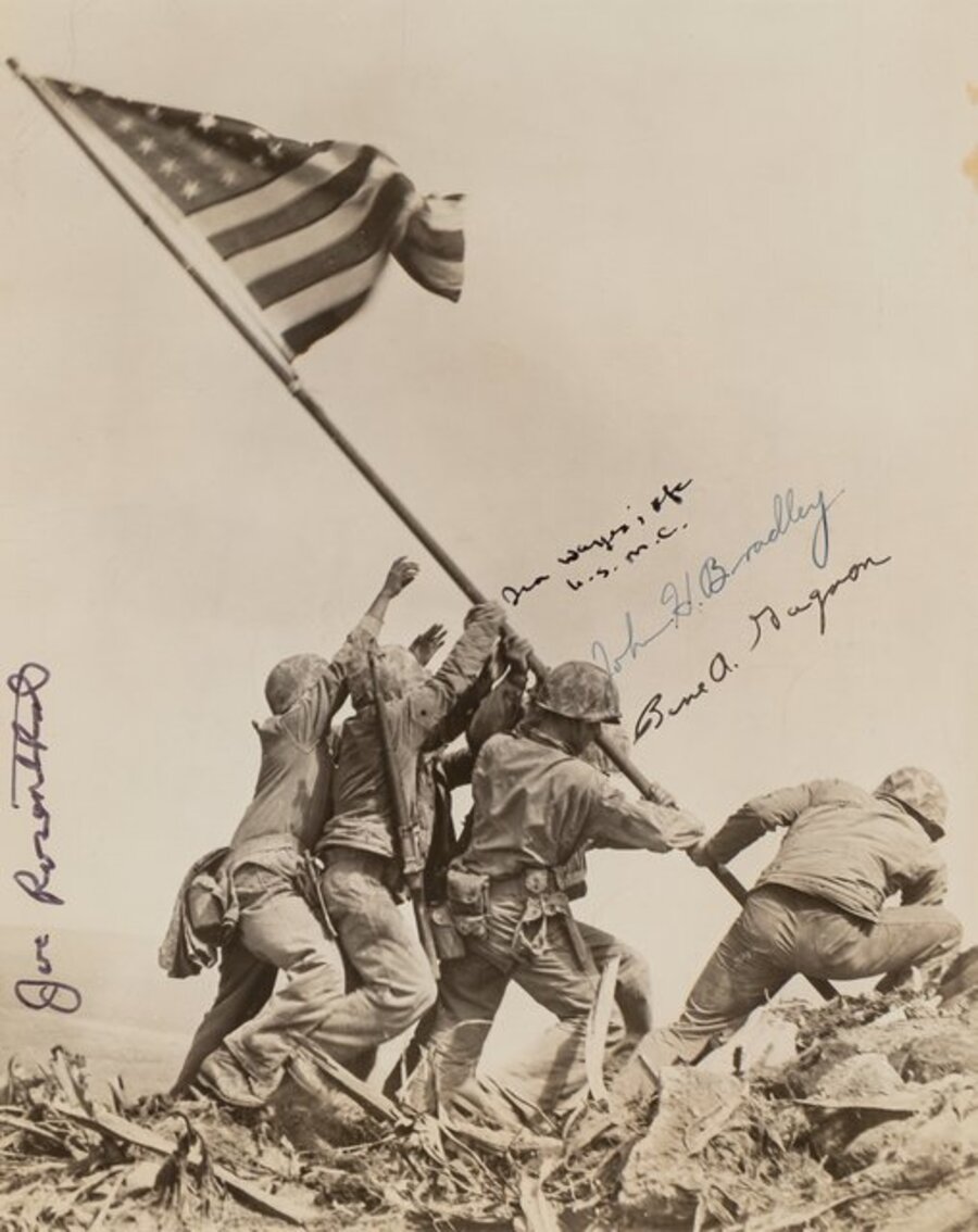 Raising the Flag on Mt. Surbachi, Iwo Jima
