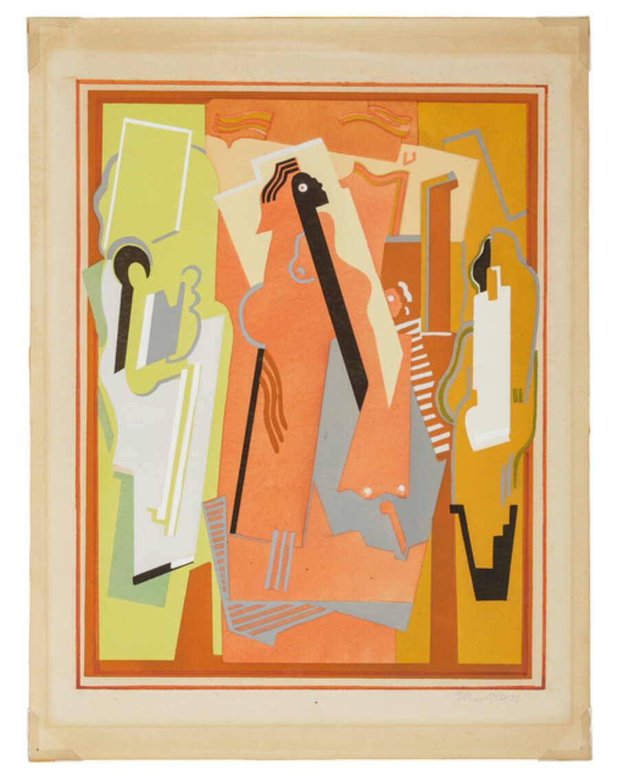 Peinture a trois elements