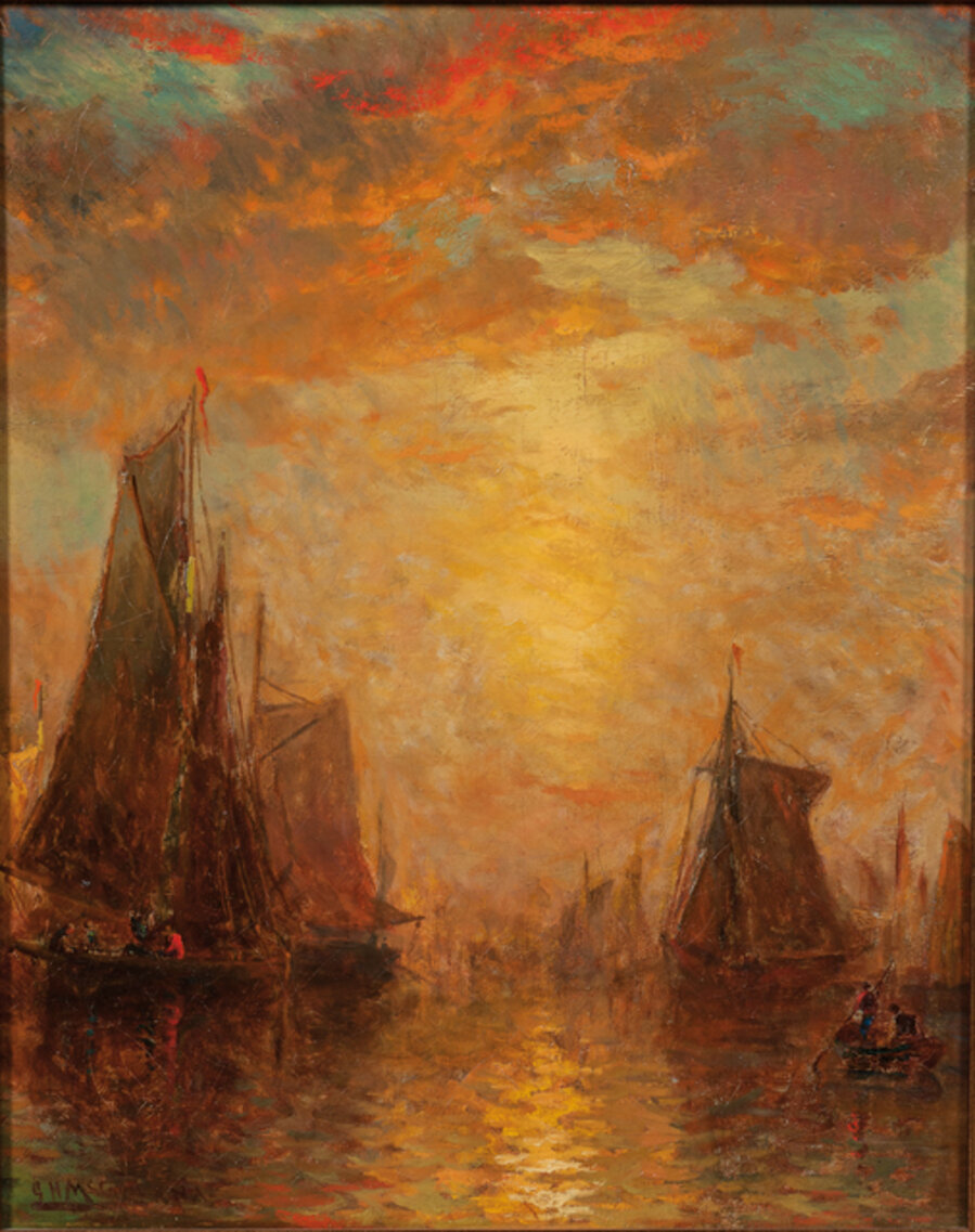 Setting Sail at Sunset