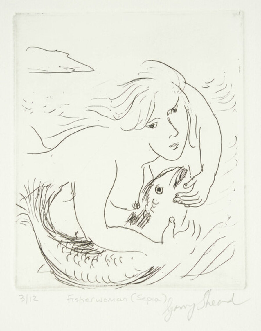 Fisherwoman (Sepia)