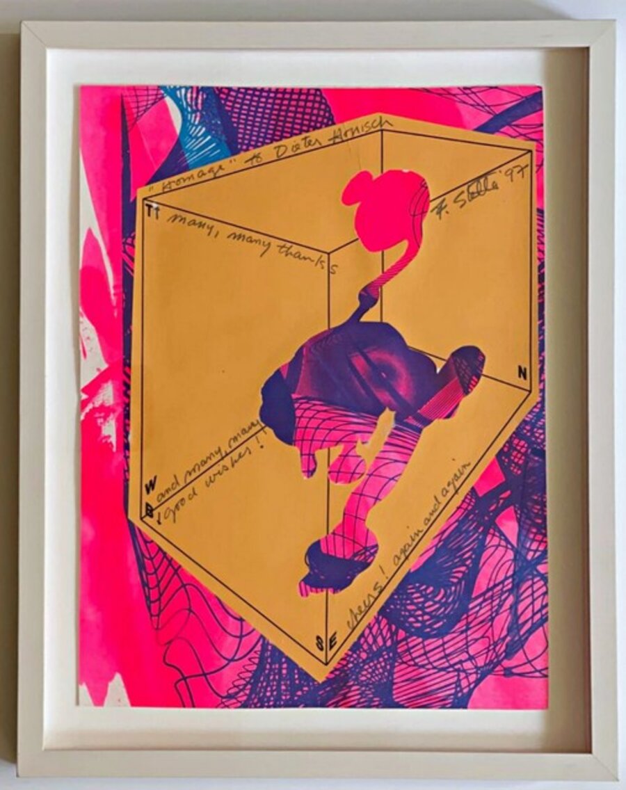 Frank Stella - Original collage created for former Documenta curator