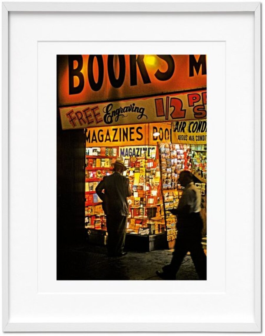Marvin E. Newman. Signed Limited Edition with signed print “Broadway, 1954”