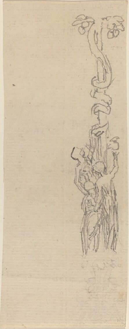 John Flaxman, ‘Design for a Candelabrum Representing the Three Graces Gathering the Apples of Hesper’, ca. 1809