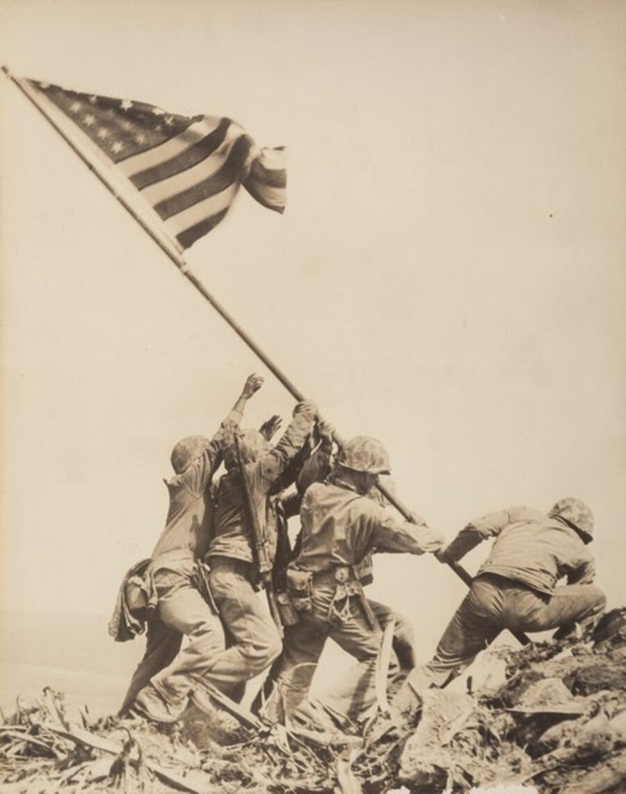 Raising the Flag on Mt. Suribachi, Iwo Jima