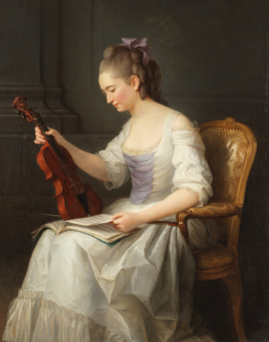 Portrait of a violinist