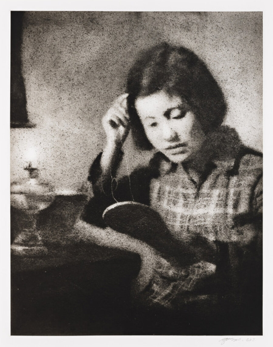 Untitled (Woman Working by Lamplight)