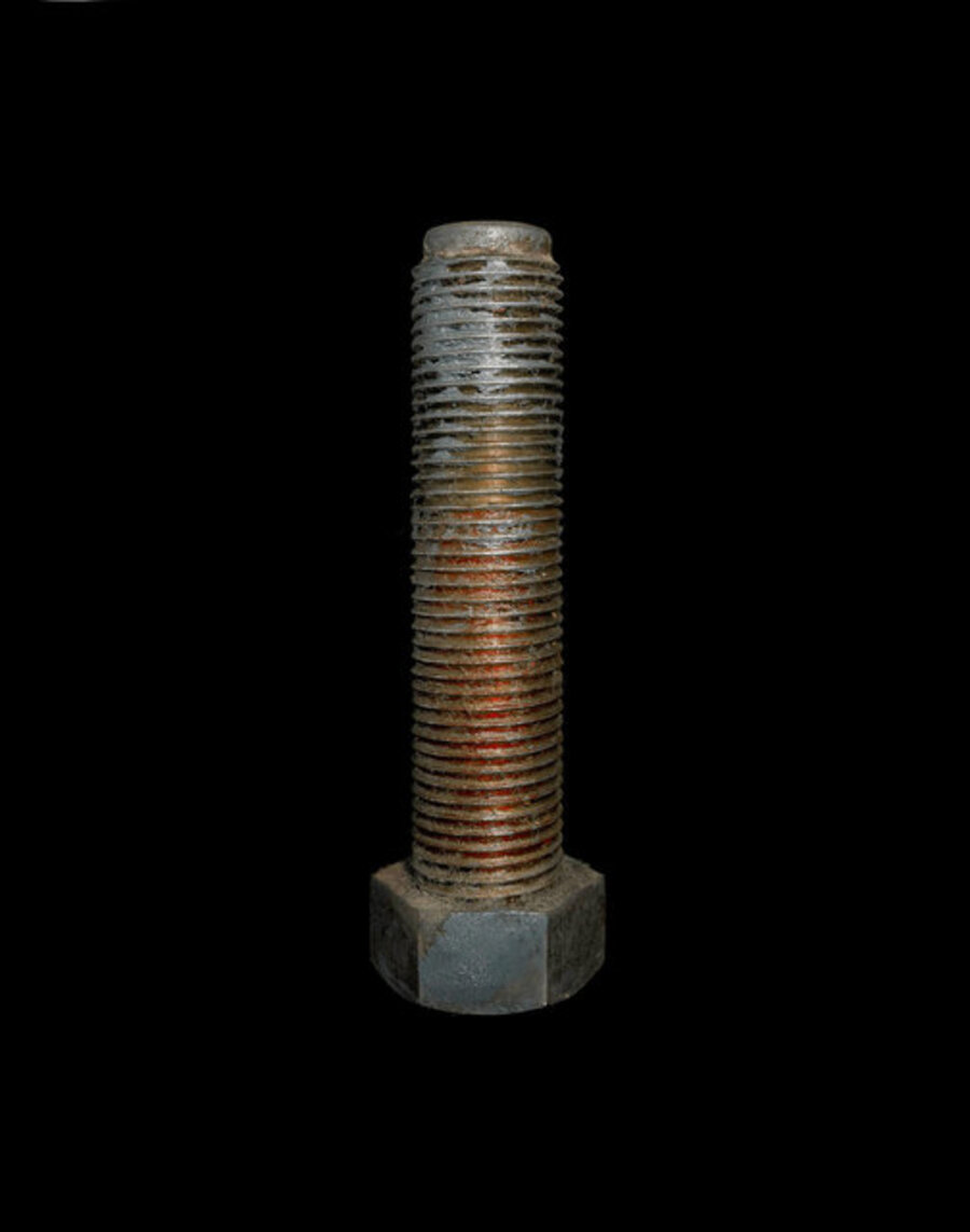 Screw for liftingthe cover off the distributor ring, 15 kg, 66 x 660 mm, from the series "The Time Machine, An Incomplete and Semi-Objective Survey of Hydropower Stations"
